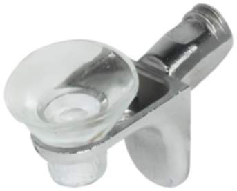 Häfele Bodenträger H3136 für Glasböden Ø 5 mm mit breiter Kunststoffauflage