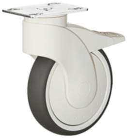 Häfele Design-Möbelrolle H4822 Tragkraft 110 kg lenkbar mit Anschraubplatte