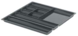 Häfele Fächerschale H4104 Schubkasten Utensilien-Aufbewahrung mit 8 Fächer 277x277x17 mm anthrazit