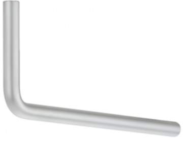 Häfele Garderobenbügel H3828 Garderobenstange Stahl vernickelt oder chrom L-Form