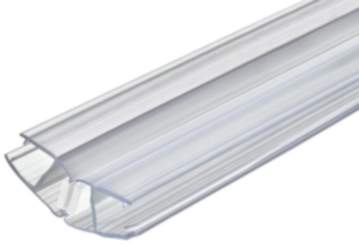 Häfele Glastürdichtung magnetisch für 135° Glasfronten, Glasdicke 8 - 12 mm