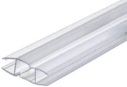 Häfele Glastürdichtung magnetisch für 180° Glasfronten, Glasdicke 8 - 12 mm