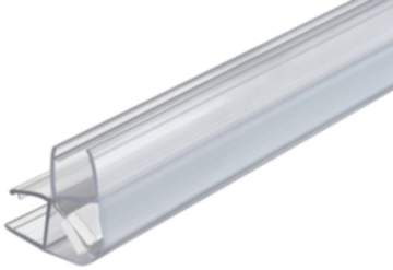 Häfele Glastürdichtung magnetisch für 90° Glasfronten, Glasdicke 8 - 12 mm