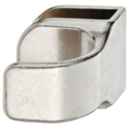 Häfele Glastürgriff H1036 Möbelgriff zum Aufklemmen für Glasdicke 4-6 mm vernickelt matt