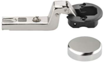 Häfele Glastürscharnier METALLA MINI mit Ø 26 mm Topf