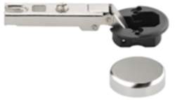 Häfele Glastürscharnier METALLA MINI mit Ø 26 mm Topf