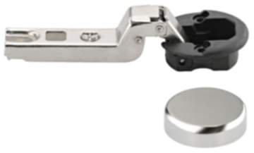 Häfele Glastürscharnier METALLA MINI mit Ø 26 mm Topf