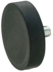 Häfele Haltemagnet gummiummantelt mit M4-M6-Gewindezapfen, Ø 12 - 43 mm Haltekraft 1 - 10 kg