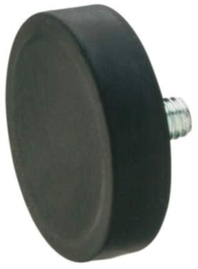 Häfele Haltemagnet gummiummantelt mit M4-M6-Gewindezapfen, Ø 12 - 43 mm Haltekraft 1 - 10 kg