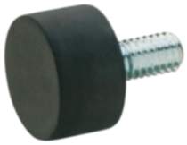 Häfele Haltemagnet gummiummantelt mit M4-M6-Gewindezapfen, Ø 12 - 43 mm Haltekraft 1 - 10 kg