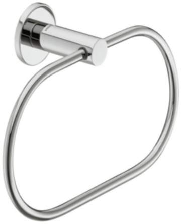 Häfele Handtuchhalter Messing chrom poliert rund 201 mm Handtuchring