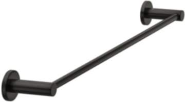 Häfele Handtuchhalter Messing graphit-schwarz 688 mm Handtuchstange schwarz