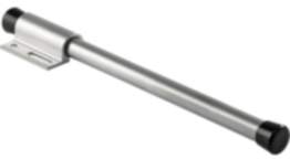 Häfele Kleiderbügelhalter H5101 zum Schrauben auf den Oberboden Länge 225 mm Aluminium RAL 9006