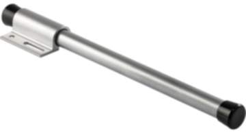 Häfele Kleiderbügelhalter H5101 zum Schrauben auf den Oberboden Länge 225 mm Aluminium RAL 9006