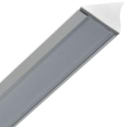 Häfele Loox LED-Profil aus Aluminium 18,5 mm Streuscheibe milchig