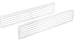 Häfele Lüftungsgitter H3618 eckig 457x92 Kunststoff verschiedene Farben