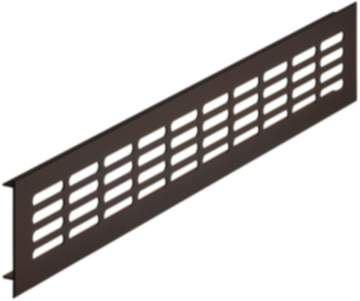 Häfele Lüftungsgitter H3621 eckig bronzefarben Heizkörpergitter geschlitzt Aluminium verschiedene Gr
