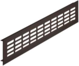 Häfele Lüftungsgitter H3621 eckig bronzefarben Heizkörpergitter geschlitzt Aluminium verschiedene Gr