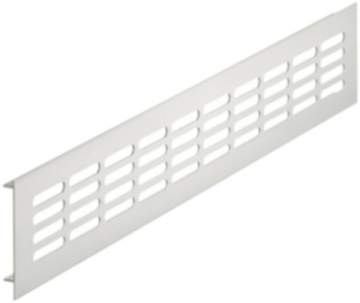 Häfele Lüftungsgitter H3623 eckig edelstahlfarben Heizkörpergitter Aluminium verschiedene Größen