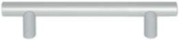 Häfele Möbelgriff H1039 Sockelgriff Ø12 mm Aluminium rund silberfarben eloxiert mit 2 Sockeln