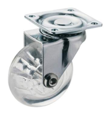Häfele Möbelrolle H4813 Vollgummirad Lenkrolle Ø 35-100 mm