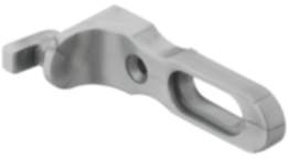 Häfele Rückwandhalter H3505 Kunststoff weißaluminium