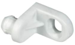 Häfele Rückwandverbinder H3503 zum Einhängen der Rückwand Länge 24 mm Kunststoff weiß