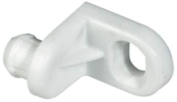 Häfele Rückwandverbinder H3503 zum Einhängen der Rückwand Länge 24 mm Kunststoff weiß