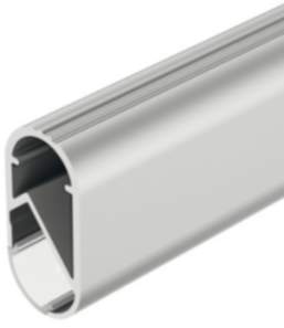 Häfele Schrankrohr Loox Aluminium Streuscheibe mattiert 2500 mm