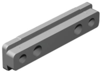 Häfele Sockelverstellfuß H3949 HE Blendenhalter mit 2 Senkbohrungen zum Anschrauben