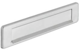 Häfele Startec Briefeinwurf kantig Postklappe Briefschlitz 350x73 mm Edelstahl massiv