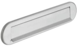 Häfele Startec Briefeinwurf rund Postklappe Briefschlitz 350x37 mm Edelstahl massiv