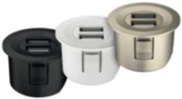 Häfele USB-Ladestation rund Loox ESC 2001 modular