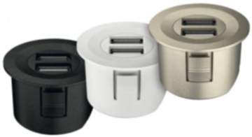 Häfele USB-Ladestation rund Loox ESC 2001 modular