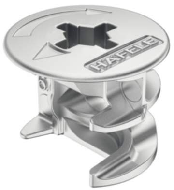 Häfele Verbindergehäuse Minifix 15 Zinkdruckguss mit Abdeckrand ab Holzdicke 16 mm