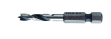 Högert Holzbohrer mit Sechskantschaft 1/4 Zoll, D 4 - 8 mm
