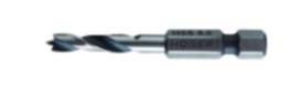 Högert Holzbohrer mit Sechskantschaft 1/4 Zoll, D 4 - 8 mm