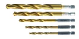 Högert Metallbohrer-Satz mit Sechskantstift 1/4 Zoll D 4 - 10 mm, 5-tlg