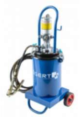 Högert Pressluft-Fettpresse mit 12 Liter Tank