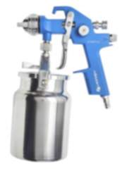 Högert Pressluft-Lackierpistole mit unterem Saugbehälter 1000 ml