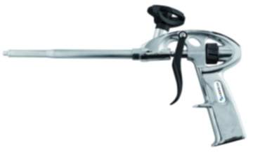 Högert Schaumpistole mit teflonbeschichteter Edelstahlnadel für PU-Montageschaum, 340 mm