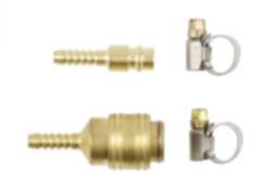 Högert Schnellkupplung für 8 mm Druckluftschlauch, 4-tlg