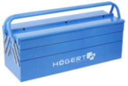 Högert Werkzeugkasten aus Metall, bis 50 kg 530 x 205 x 200 mm