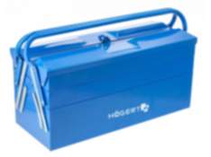 Högert Werkzeugkasten aus Metall, bis 70 kg 550 x 205 x 295 mm