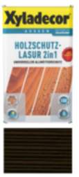 Holzschutz Lasur für Außenbereich Xyladecor  2in1 Ebenholz 0,75L Universeller Allwetterschutz
