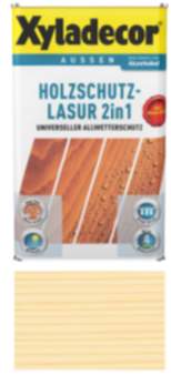 Holzschutz Lasur für Außenbereich Xyladecor  2in1 Farblos 0,75L Universeller Allwetterschutz
