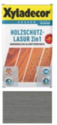 Holzschutz Lasur für Außenbereich Xyladecor  2in1 Grau 0,75L Universeller Allwetterschutz