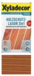 Holzschutz Lasur für Außenbereich Xyladecor  2in1 Kastanie 2,5L Universeller Allwetterschutz