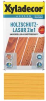 Holzschutz Lasur für Außenbereich Xyladecor  2in1 Kiefer 5L Universeller Allwetterschutz
