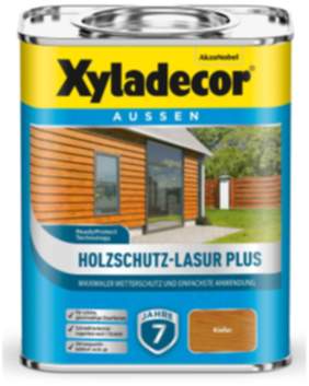 Holzschutz Lasur Plus Xyladecor Kiefer 0,75L für den maximalen Wetterschutz